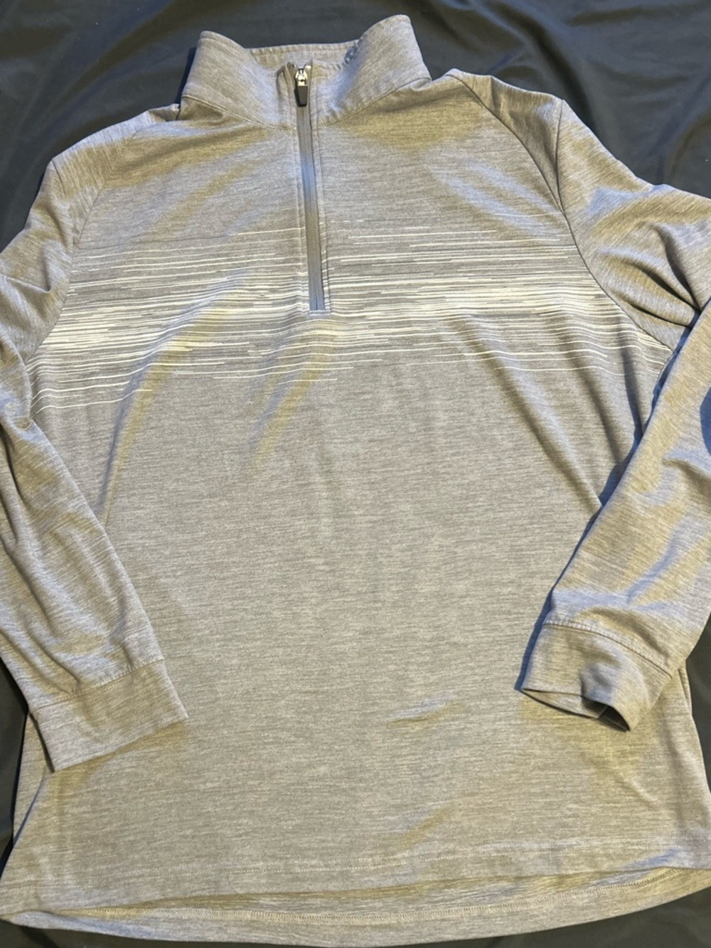 Ben Hogan Light Gray Zip-Up Hoodie with Subtle Heather